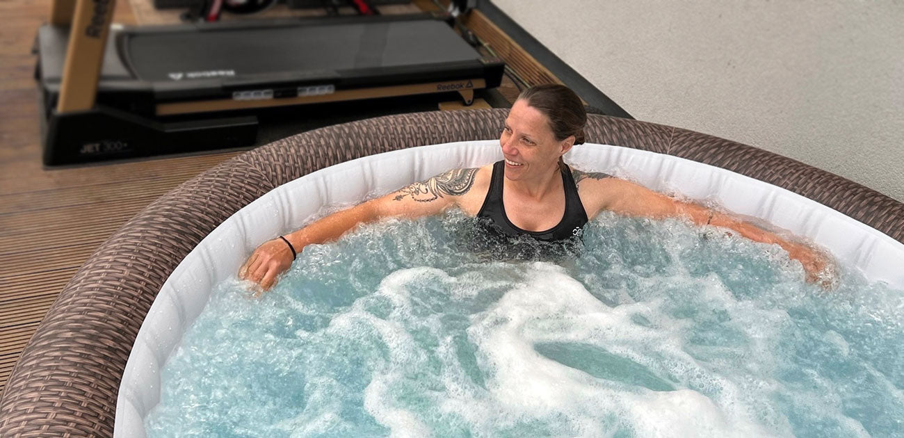 Running recovery with a hot tub