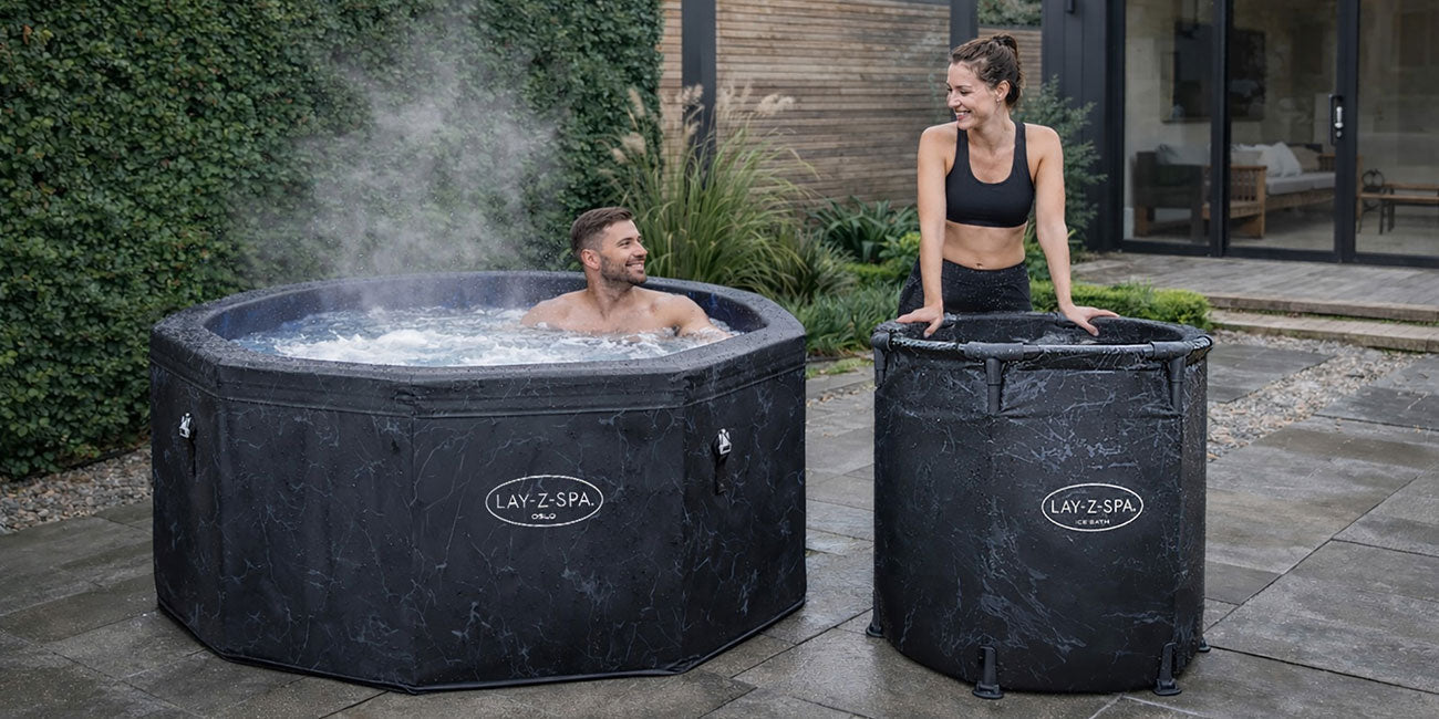 hot to cold contrast bathing benefits with Lay-Z-Spa