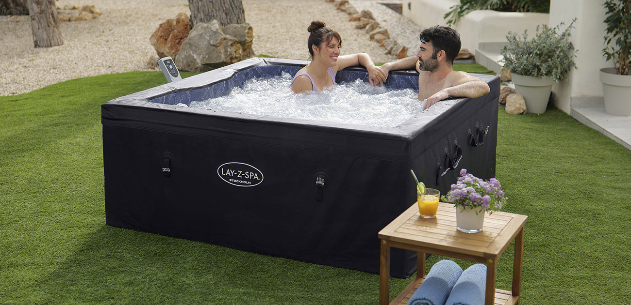 lay z spa stockholm square foam hot tub