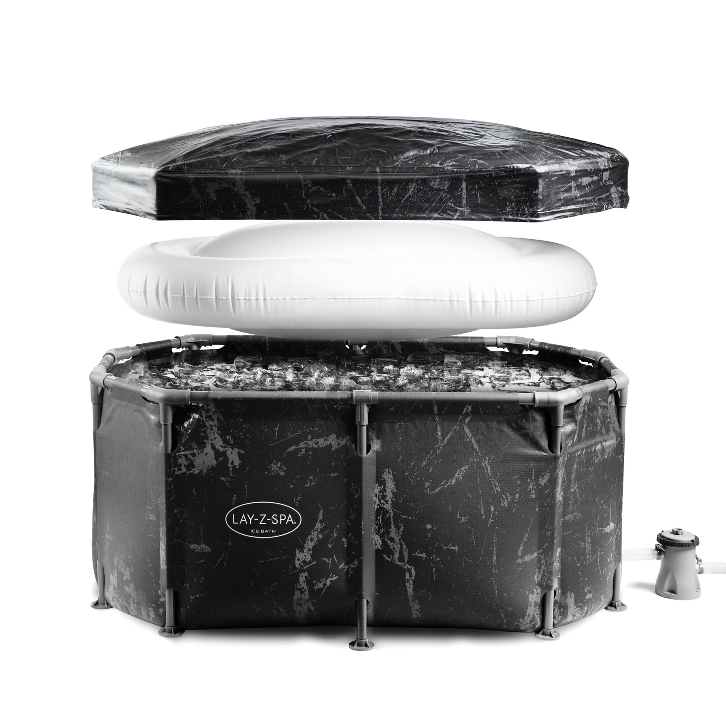 Glacial Dip™ Ice Bath Cold Plunge Recovery Tub with Pump