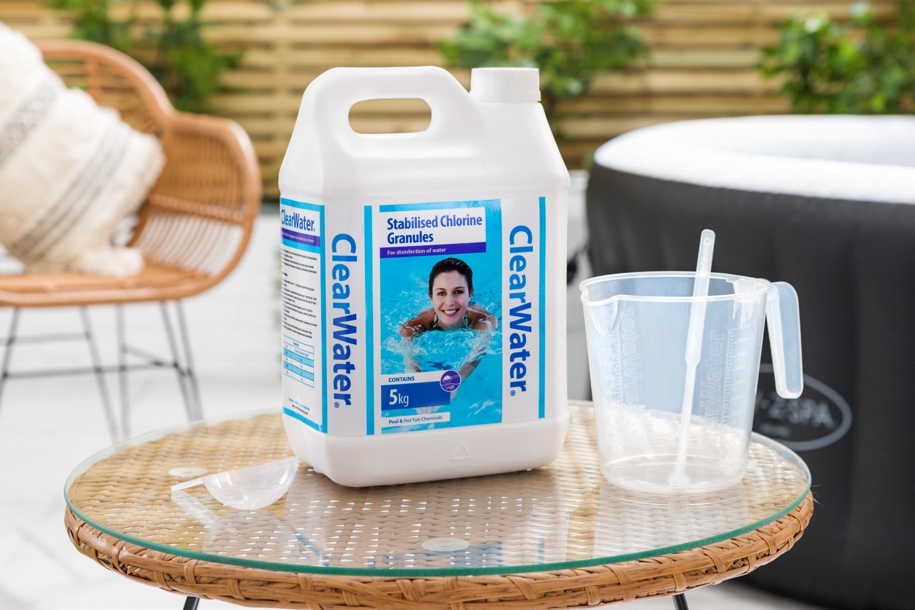 lazy spa chlorine granules