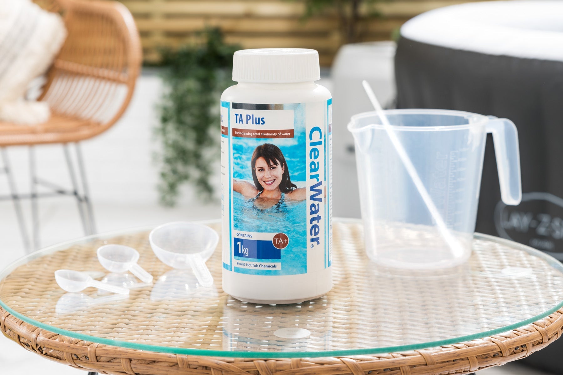 Total alkalinity increaser for lay z spa hot tub