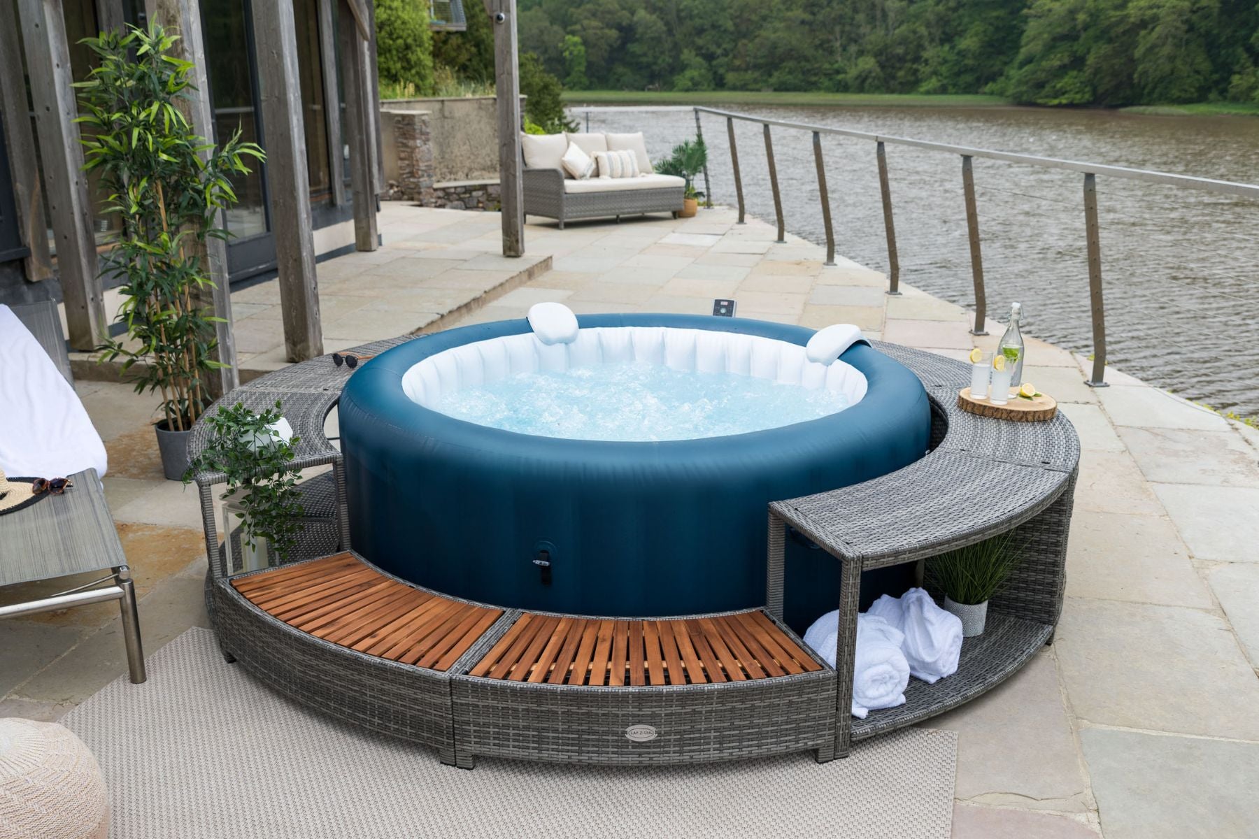 lay-z-spa rattan surrounds