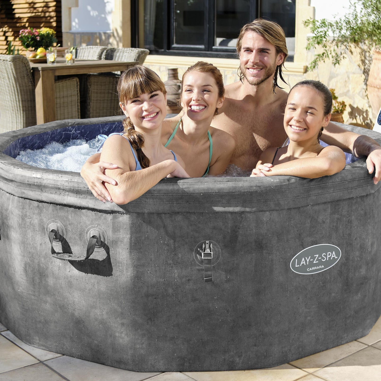 Lay-Z-Spa foam wall hot tubs