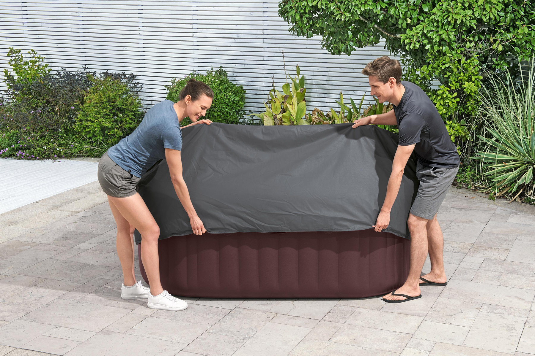 large square lay z spa thermal cover