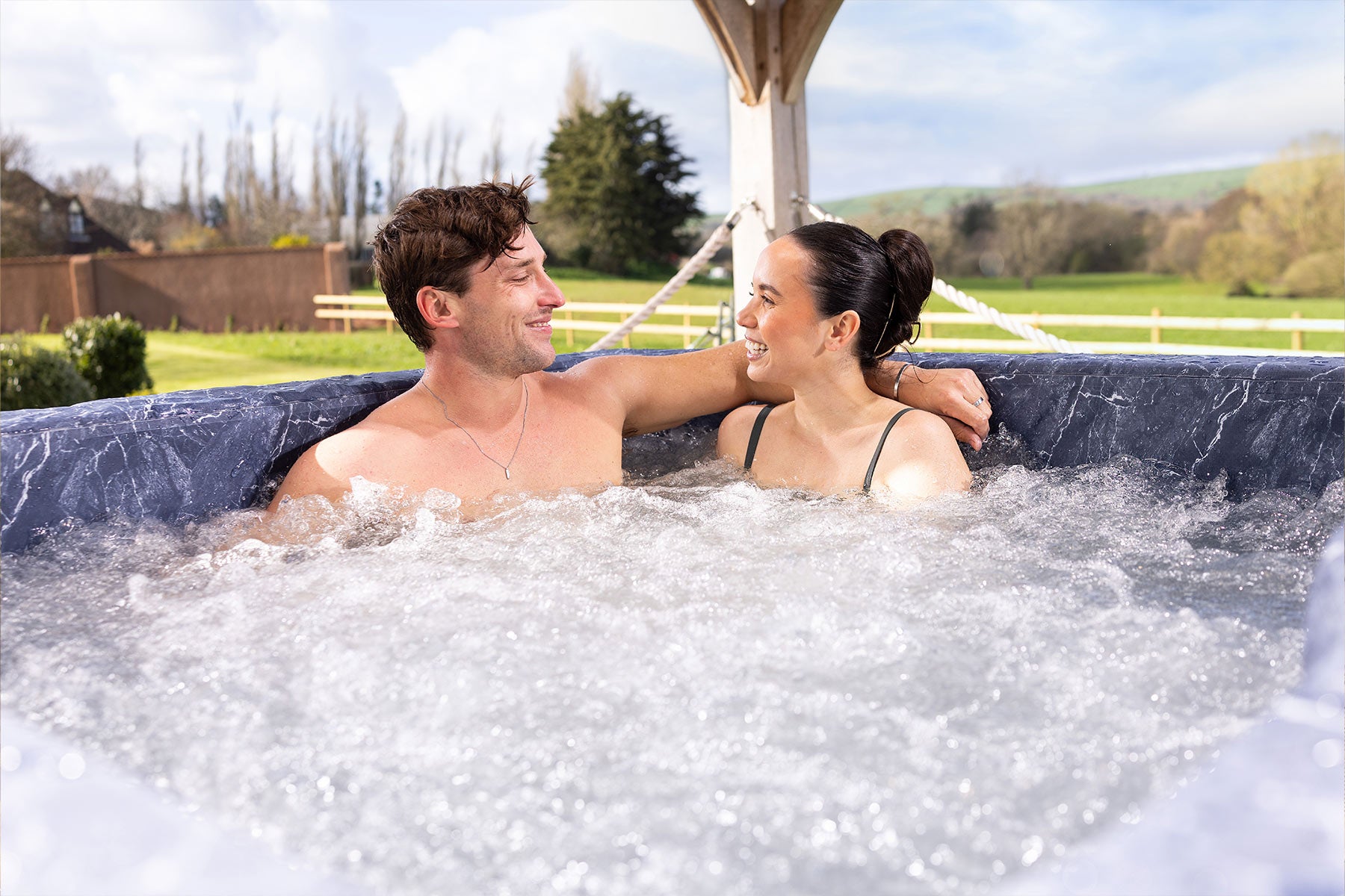 Lay-Z-Spa Colorado Hot Tub with AirJet massage and energy saving ThermaCore insulating foam