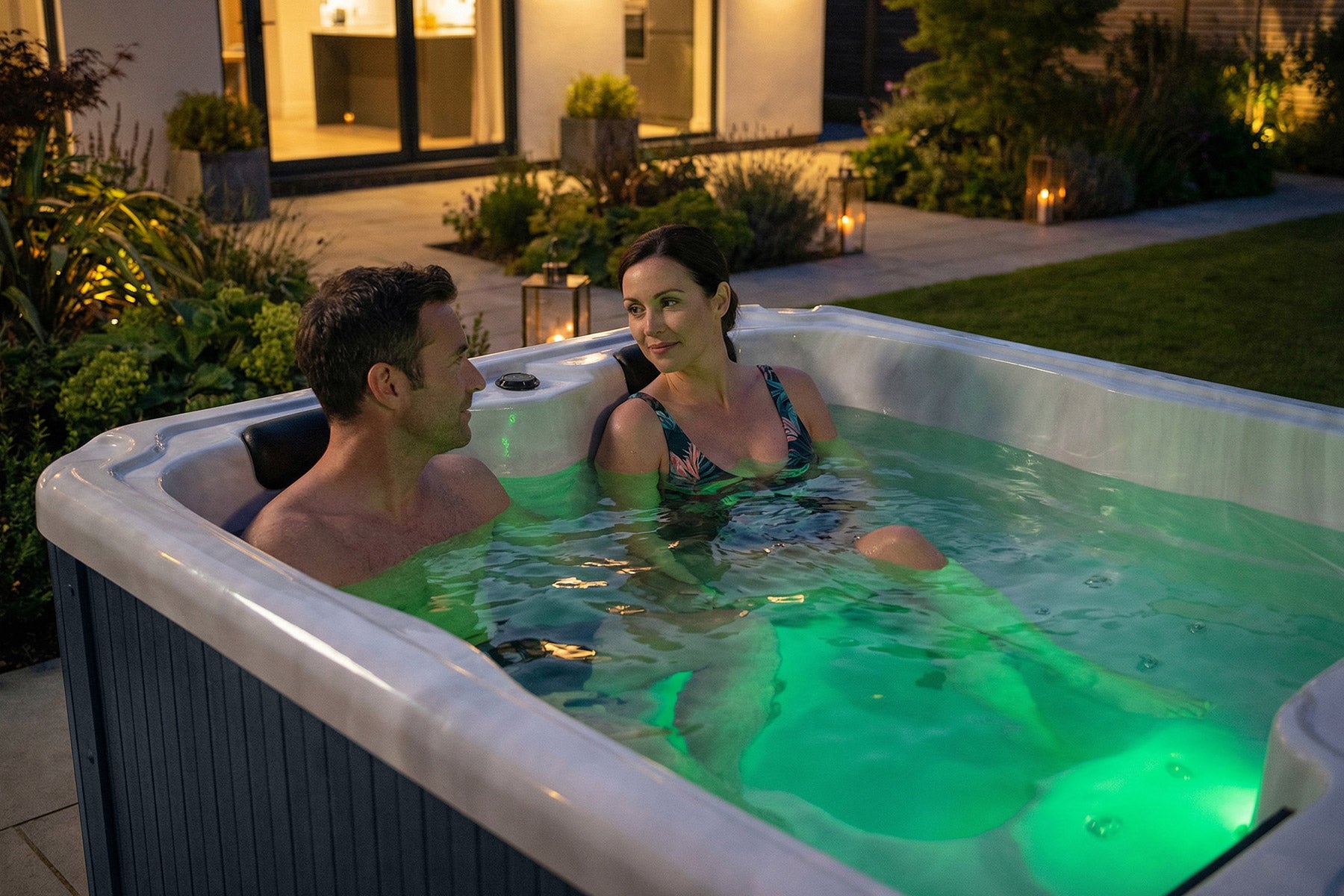 Lay-Z-Spa alternative to acrylic hot tubs with easy installation