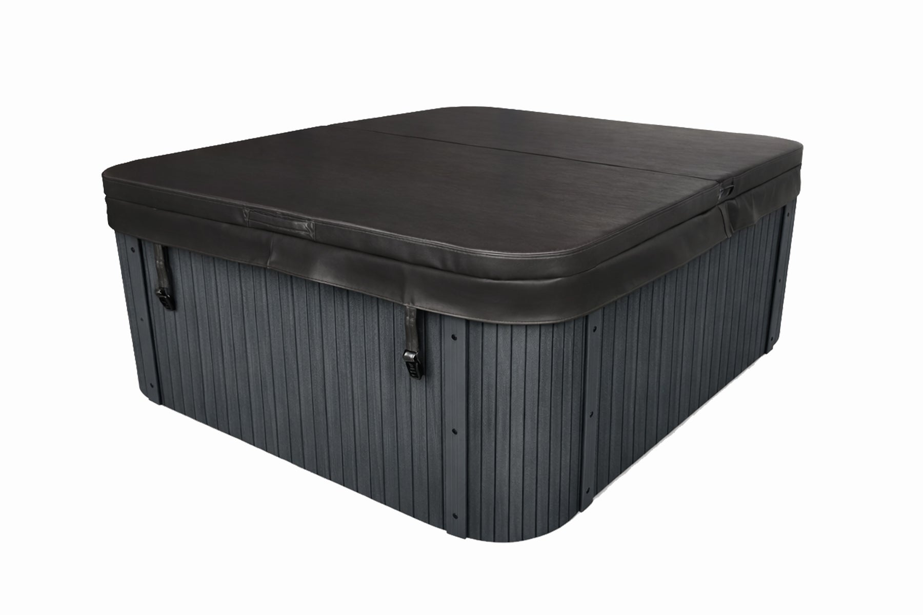 plug and play acrylic hot tub alternative with energy saving thermal cover