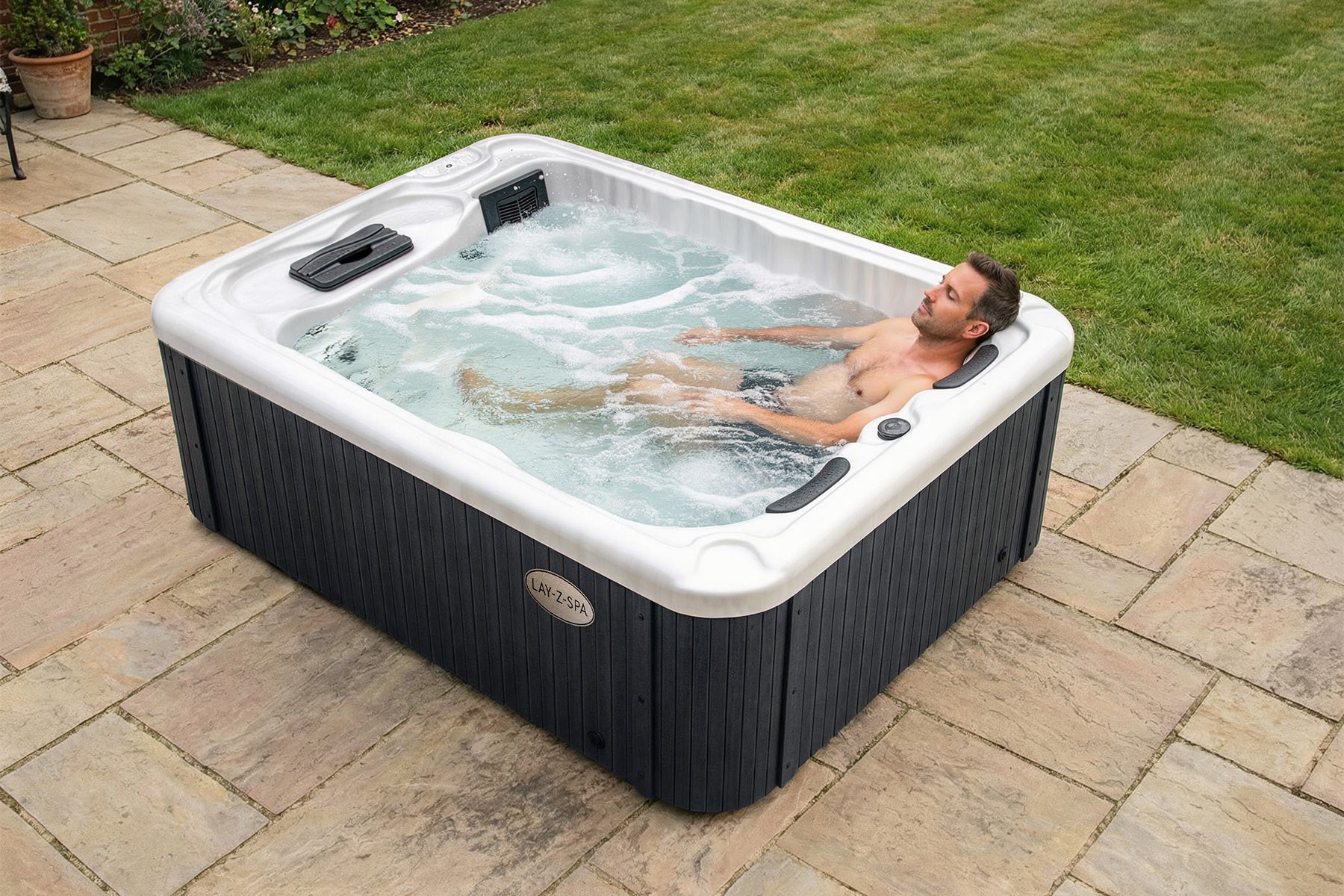 Lay-Z-Spa plug and play acrylic hot tub for 3 people
