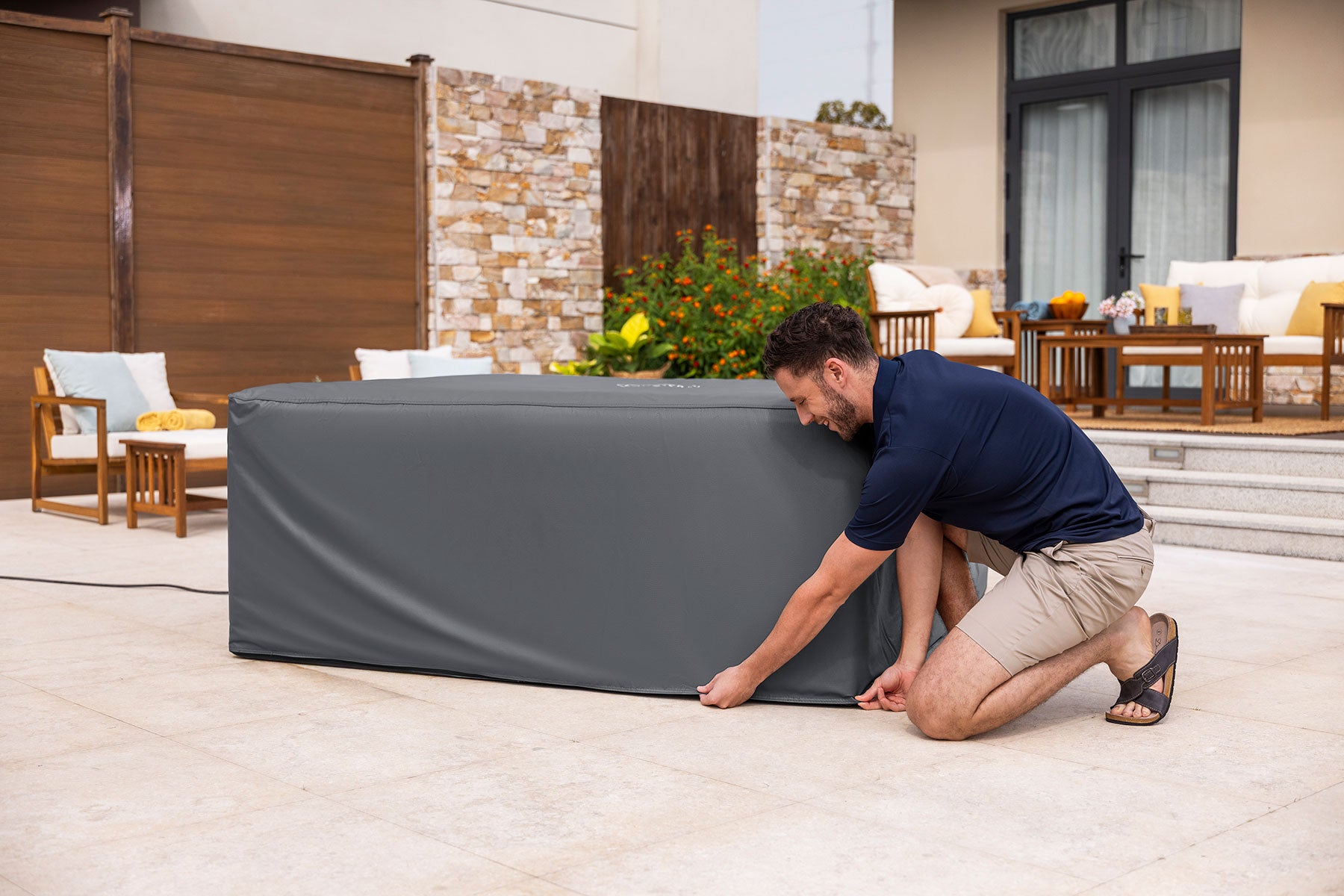 lay z spa thermal cover small square