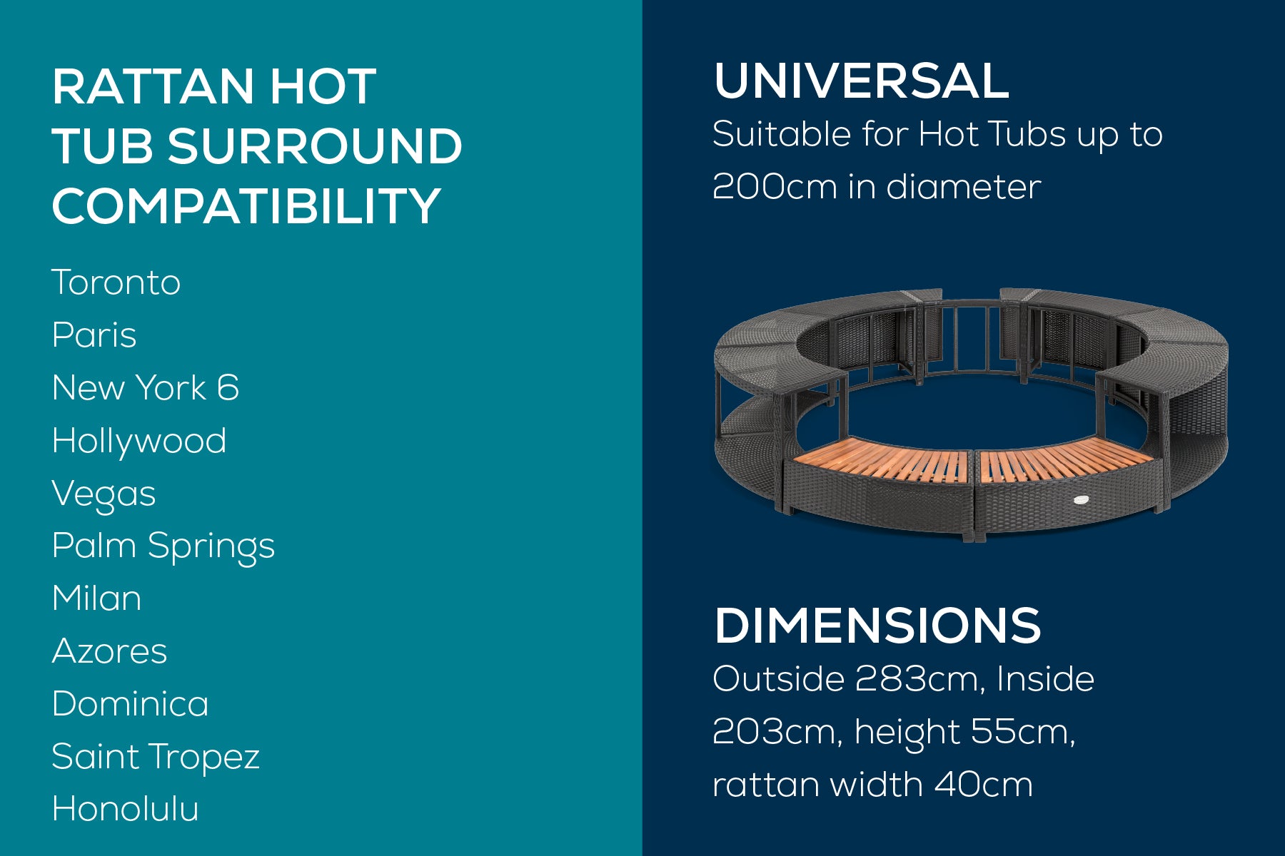 lay z spa rattan surround