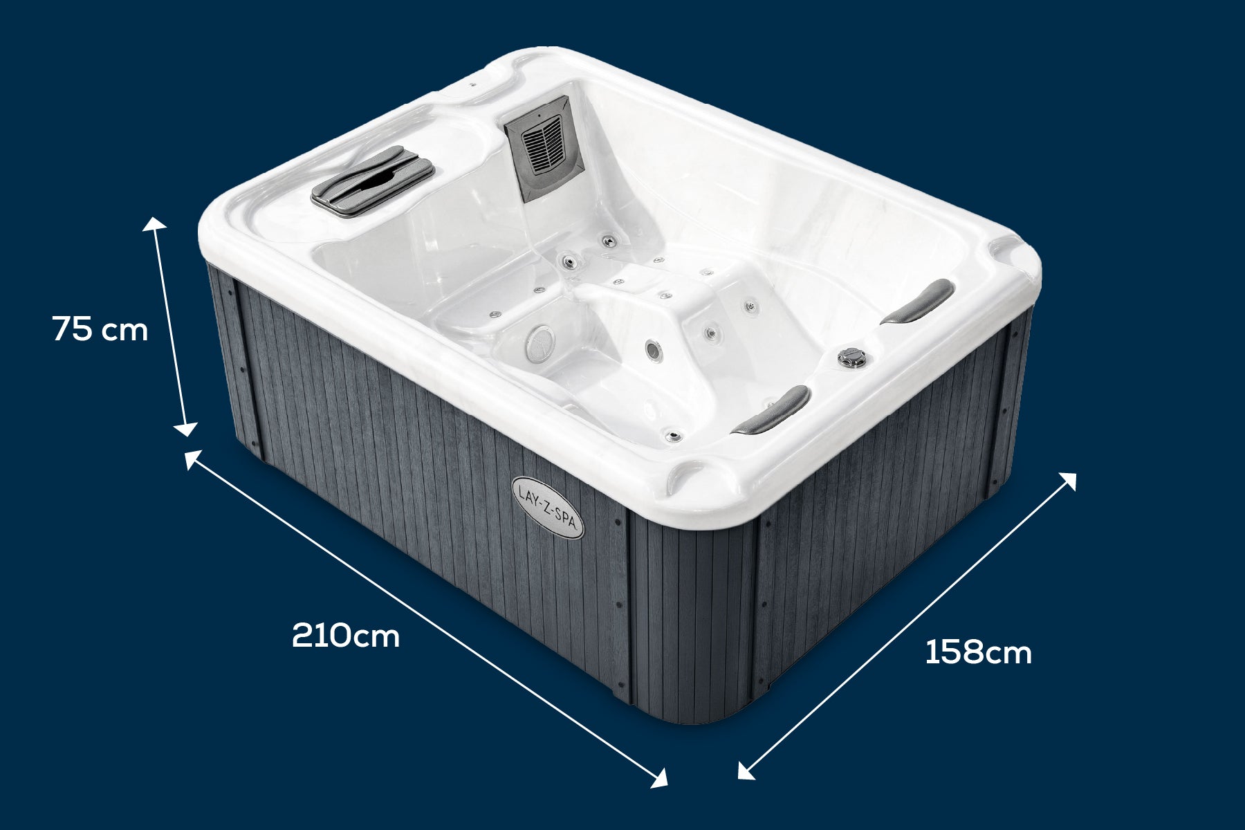 Luxury Lay-Z-Spa hot tub for 3 people