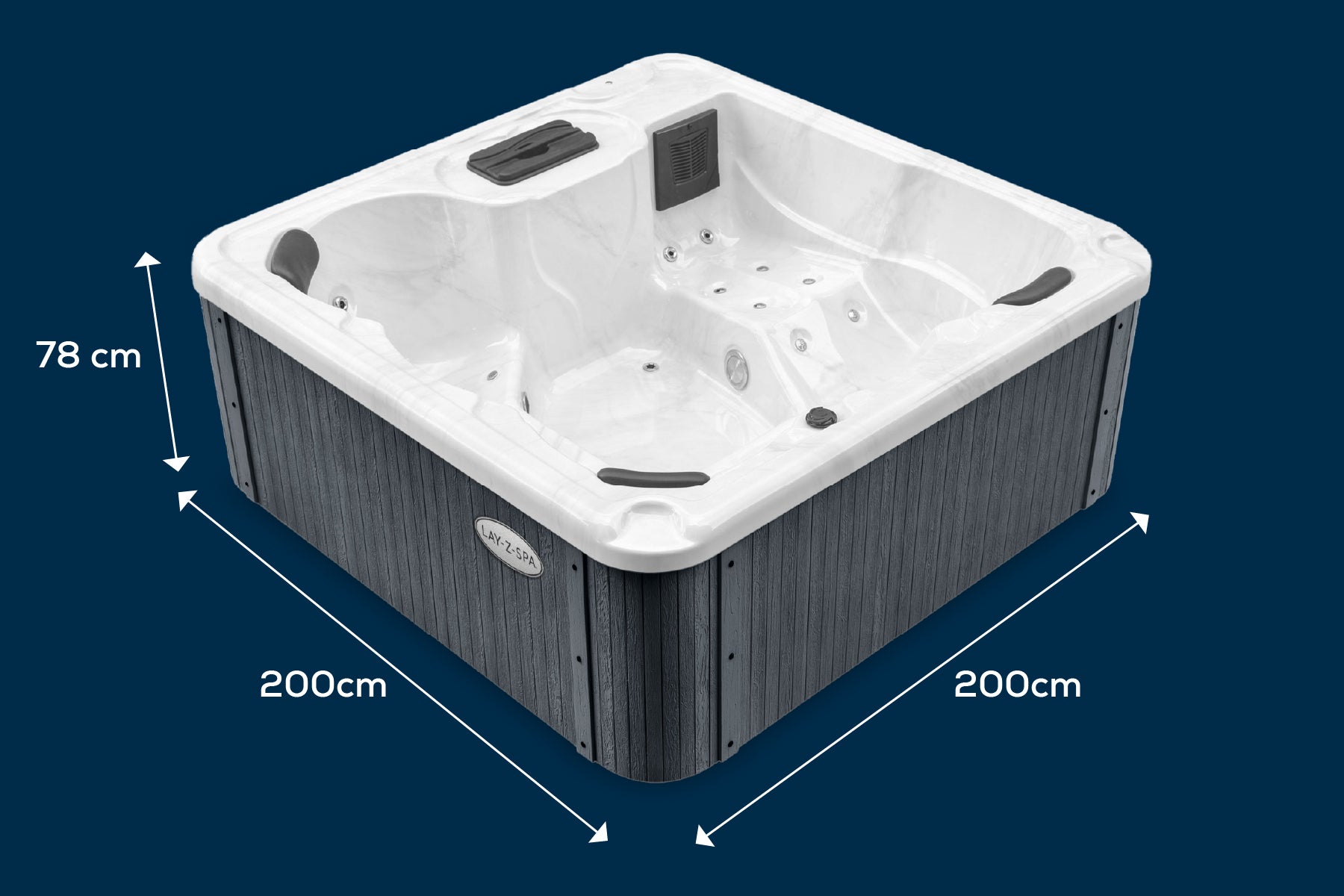 Luxury Lay-Z-Spa hot tub for 5 people
