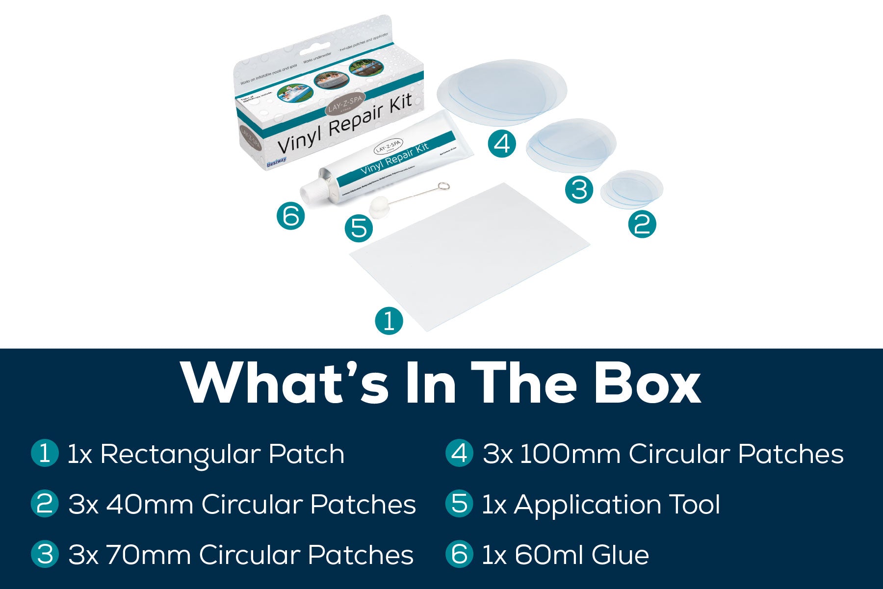 Vinyl Repair Glue Complete Set