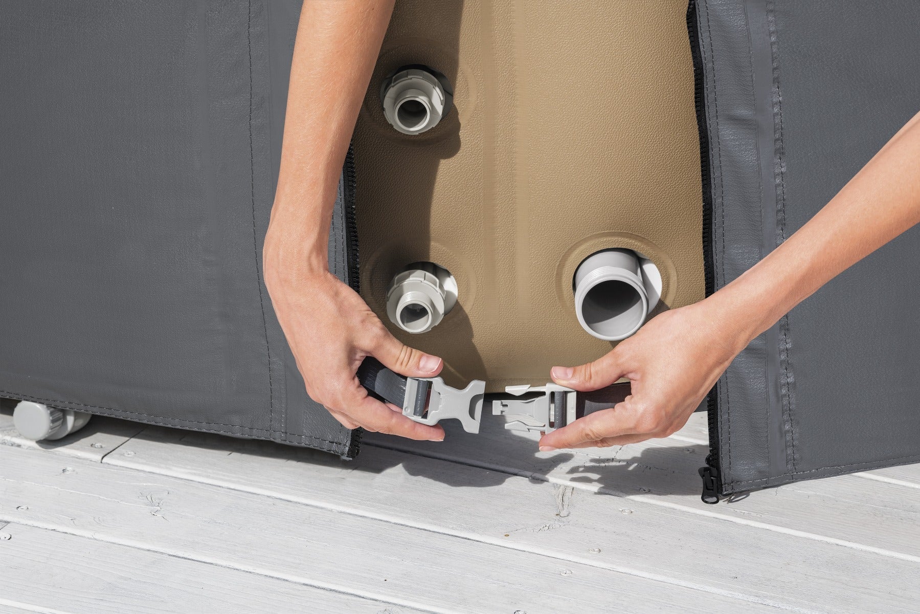 Round Thermal Hot Tub Cover Drop Stitch- Small 180cm x 66cm Outlet