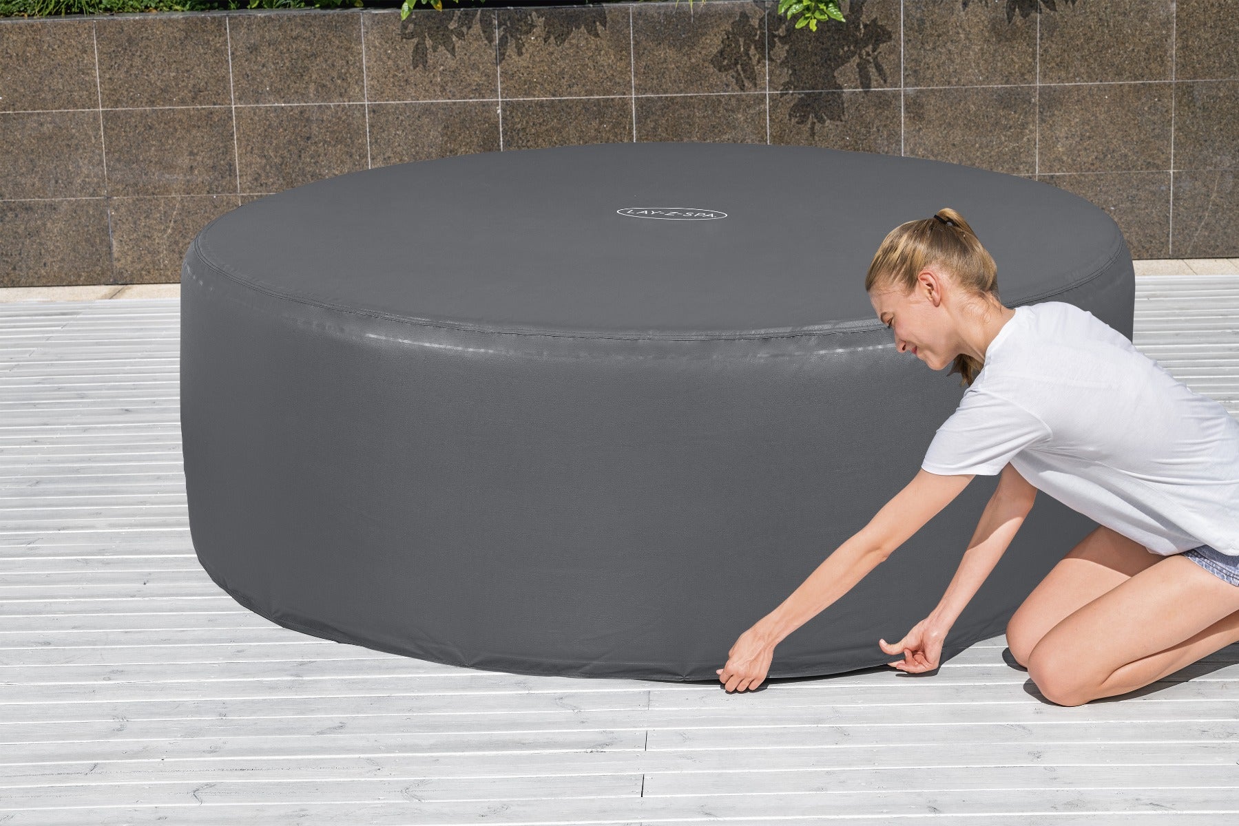lay z spa Carrara hot tub thermal cover