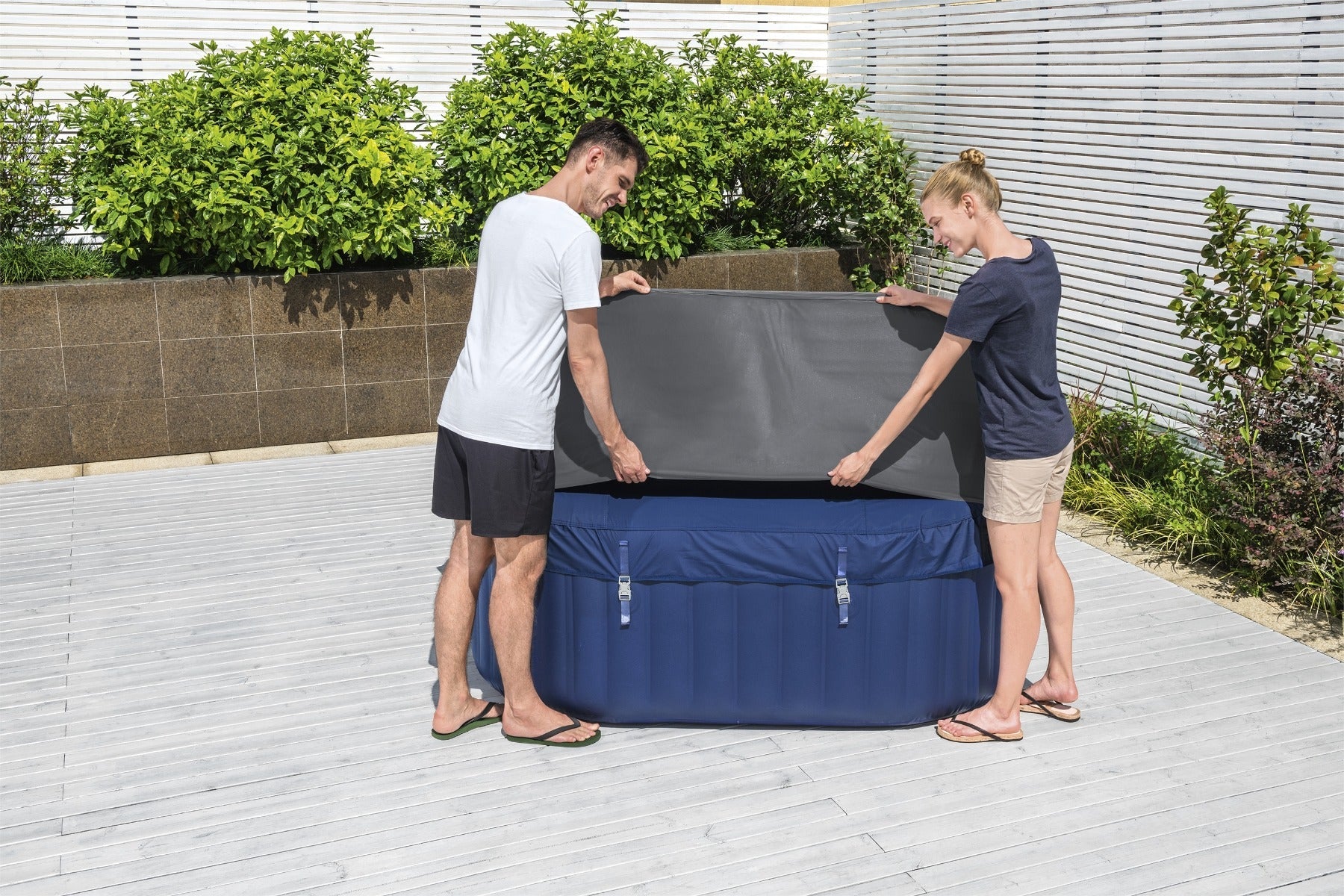 large lay z spa square thermal cover