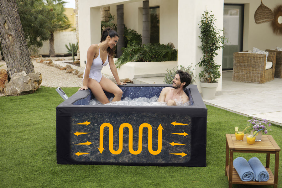 Stockholm 63 percent more energy efficient foam hot tub
