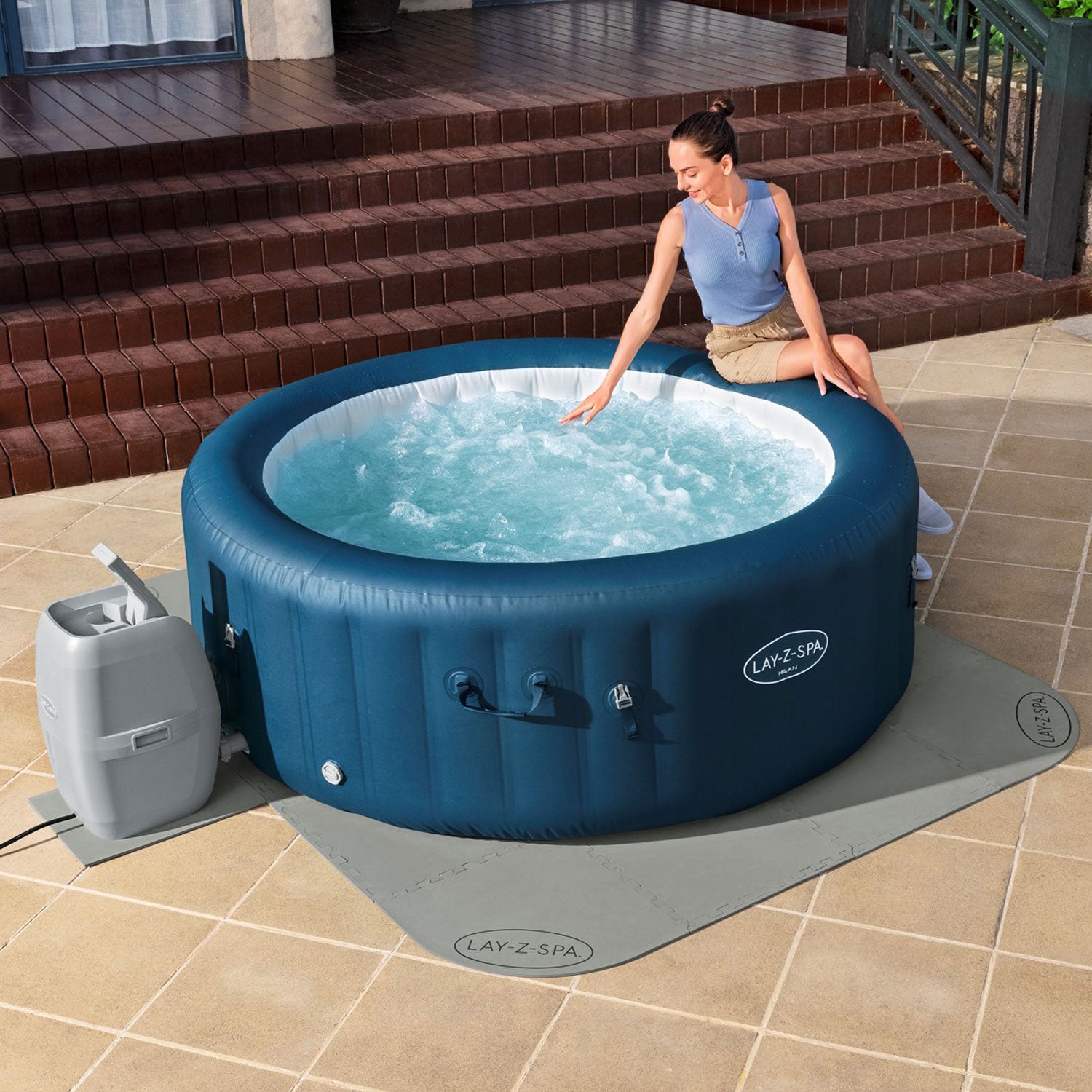 lay z spa hot tubs set up guide