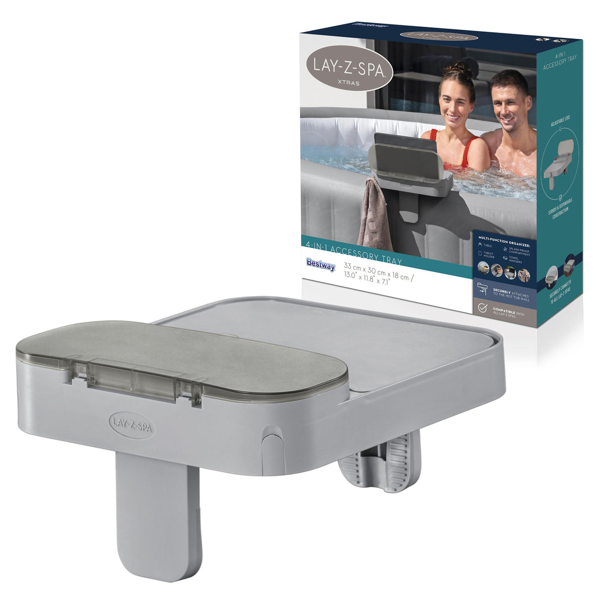 Hot Table Lay Award-Winning Hot Tub Accessory Table | Lay-Z-Spa UK