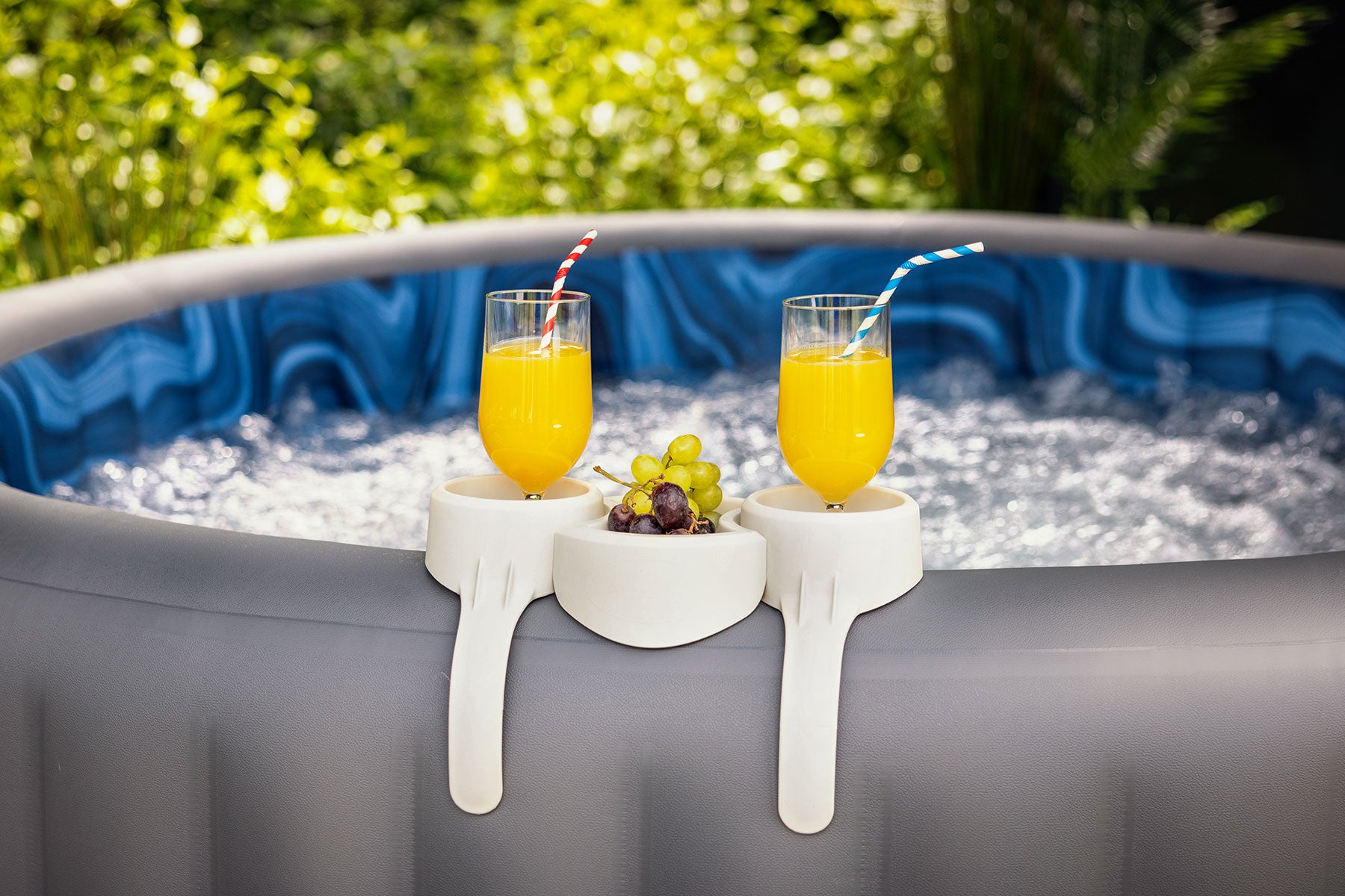 drinks holder for inflatable hot tub