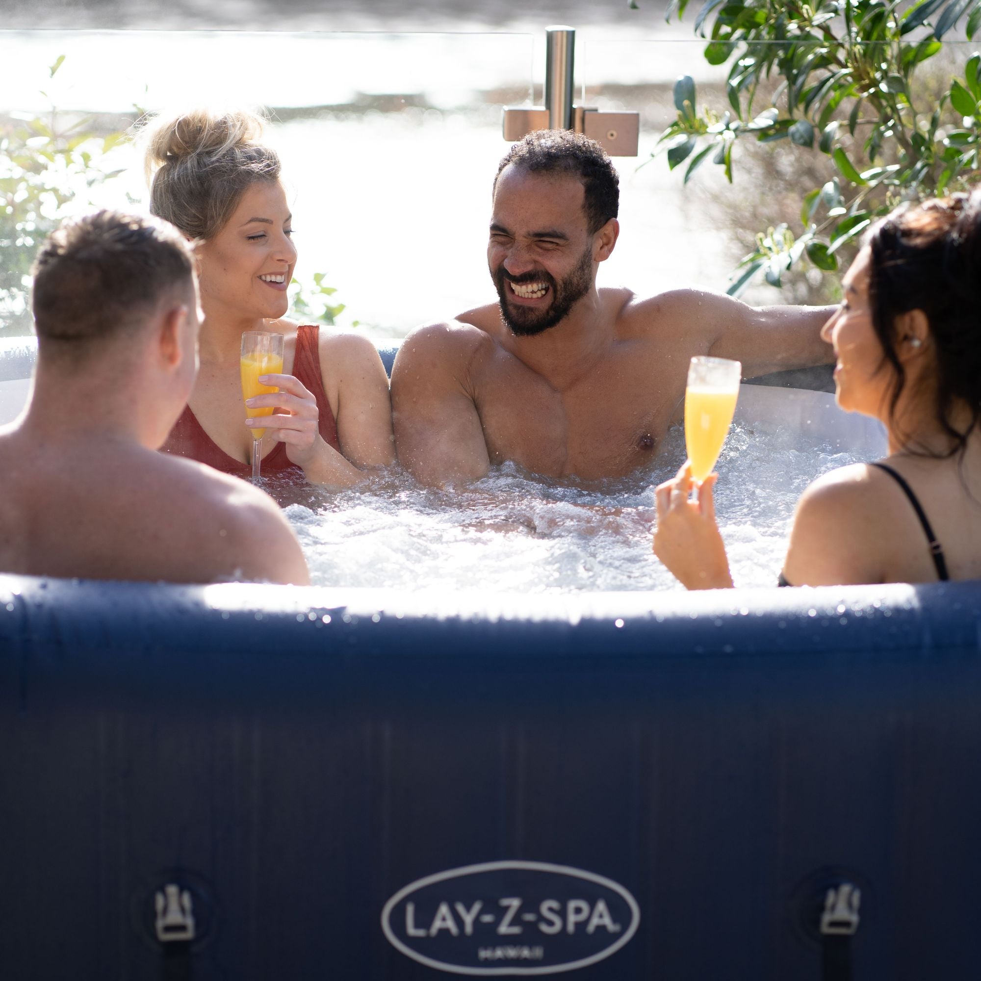 lay z spa plastic champagne glasses