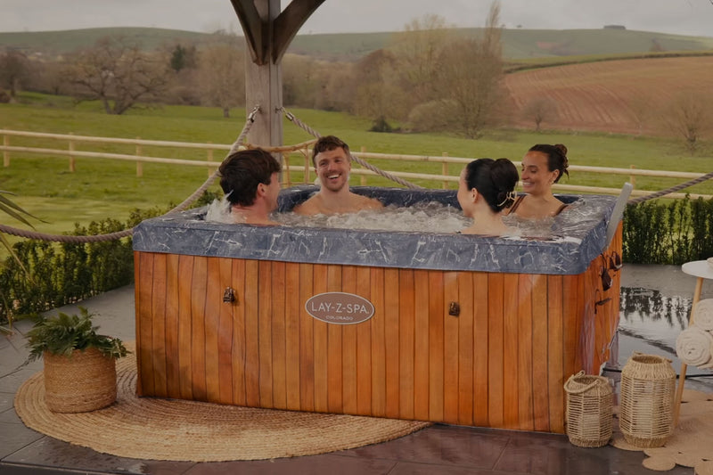 Lay-Z-Spa Colorado energy efficient square foam hot tub