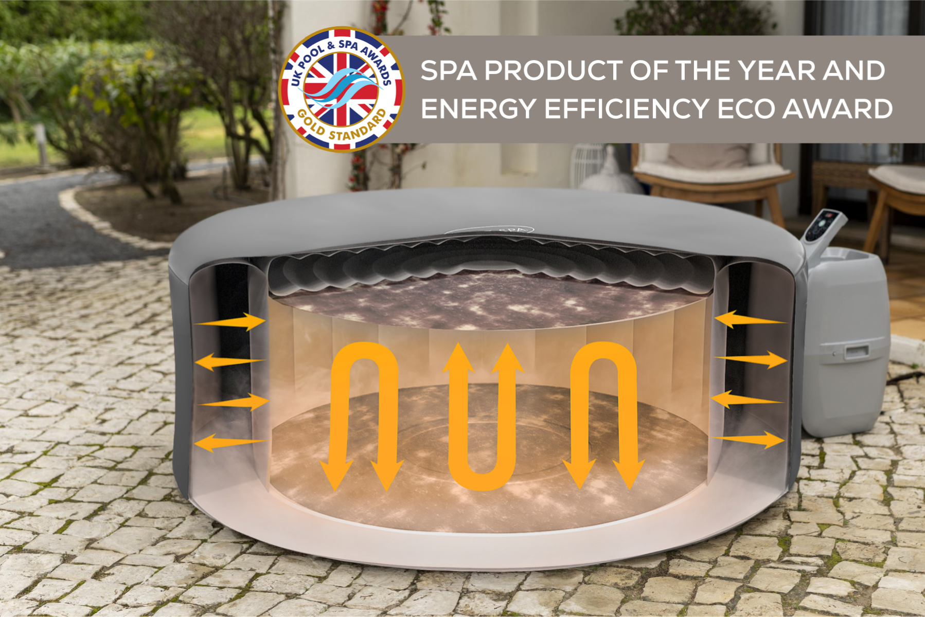 180cm lay z spa hot tub thermal cover