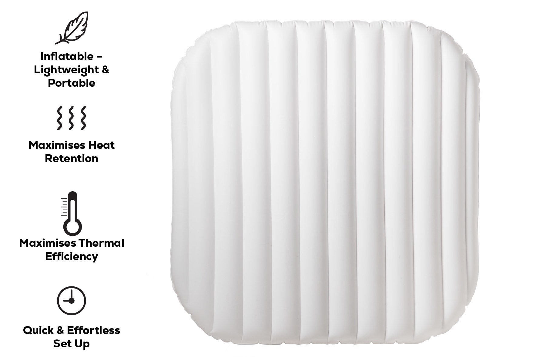 square inflatable lid for lay-z-spa
