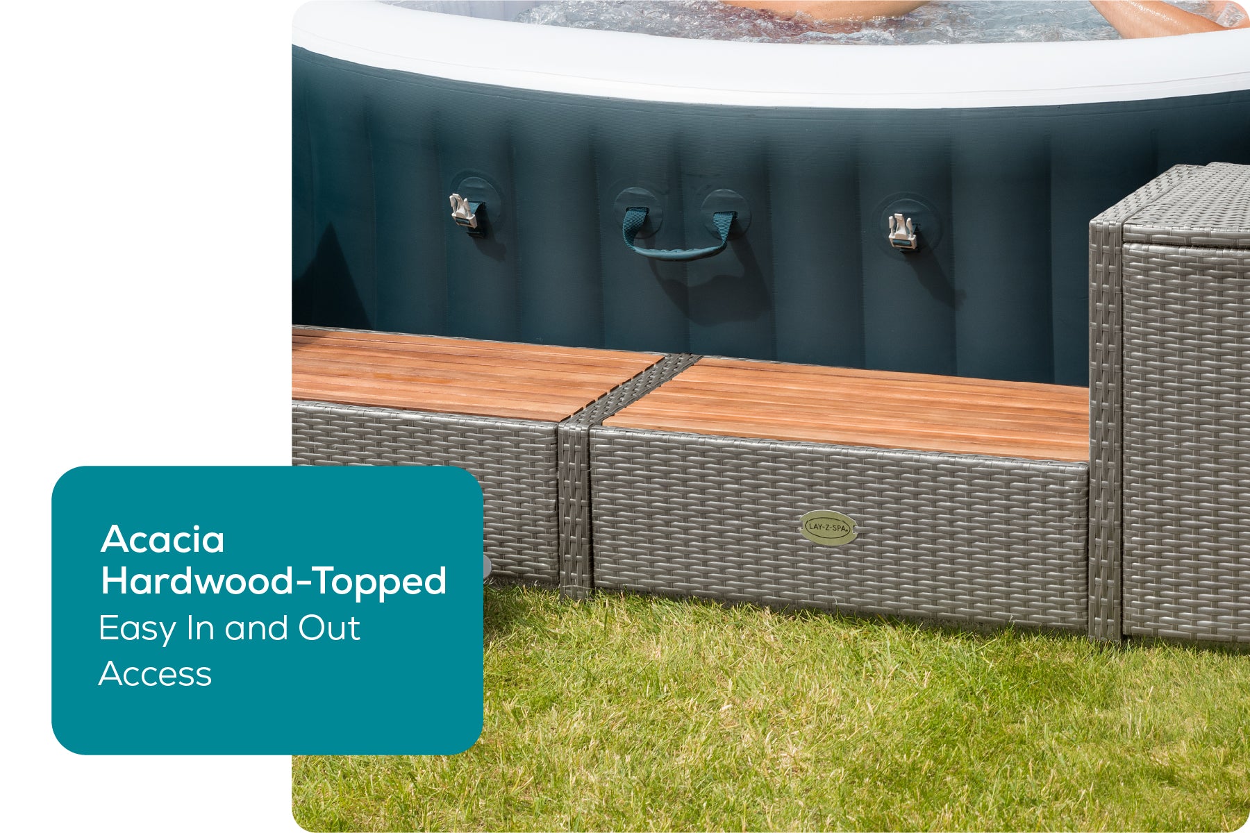 durable square rattan surround