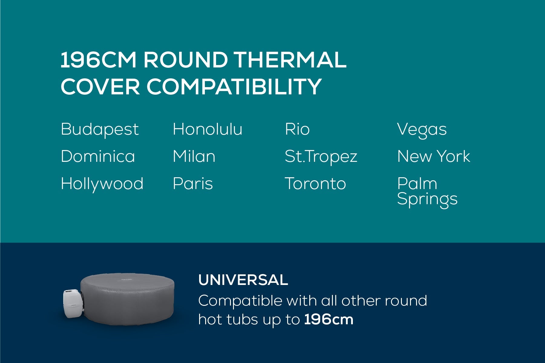 lay z spa Milan hot tub thermal cover