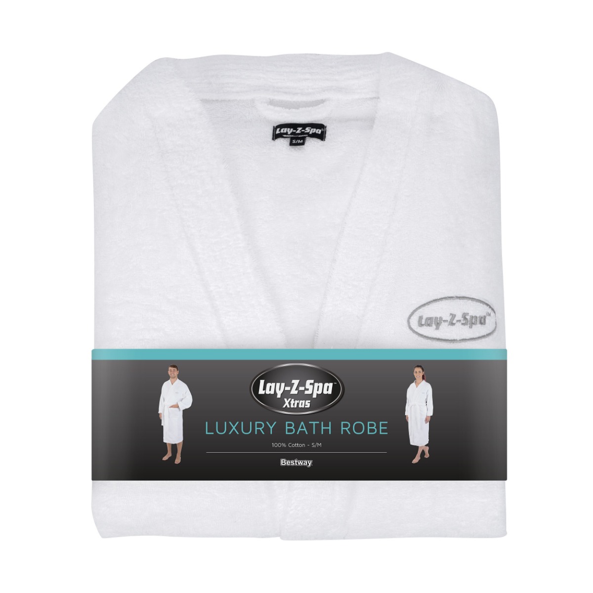 An image of Cotton Robe - Small / Medium | Accessories | Lay-Z-Spa