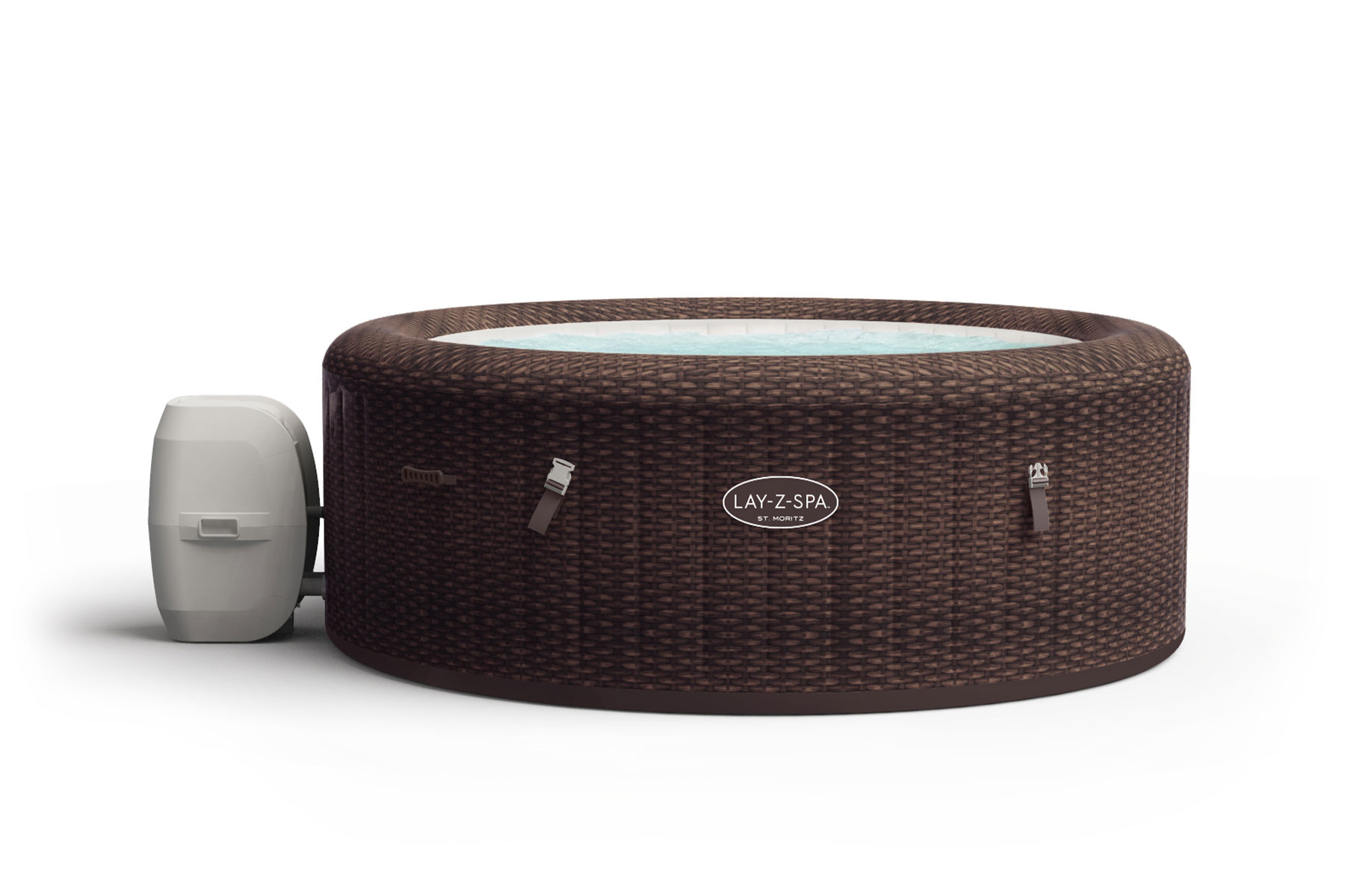 An image of St Moritz AirJet | Hot Tub Range | Lay-Z-Spa | Round | Comfortably Fits Up To 7 ...