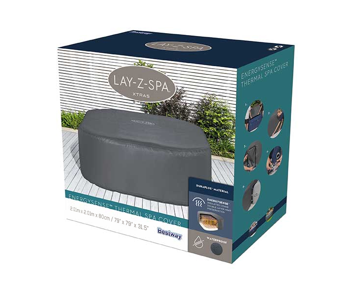 lay z spa square hot tub thermal cover