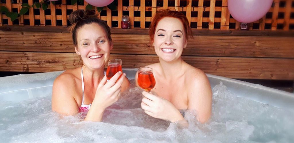 Detox with a hot tub routine