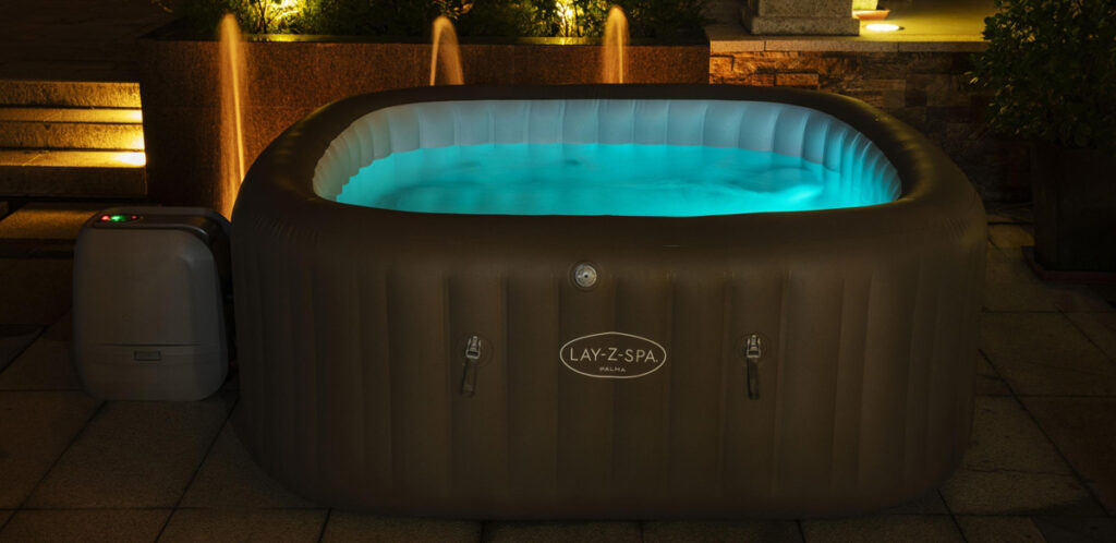 ColourJet LED Lights for setting the mood in your Palma HydroJet Pro portable spa