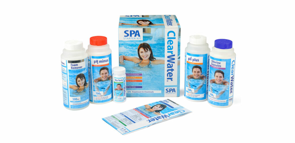 Buy hot tub chemicals, specially designed by ClearWater for Lay-Z-Spa.