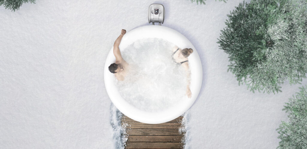 Find out the health benefits of using a hot tub in winter